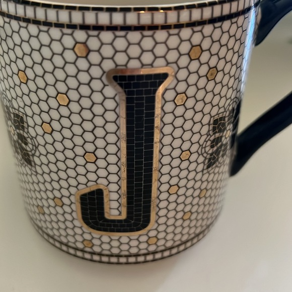 Anthropologie initial Parisian tile mug - Picture 3 of 4
